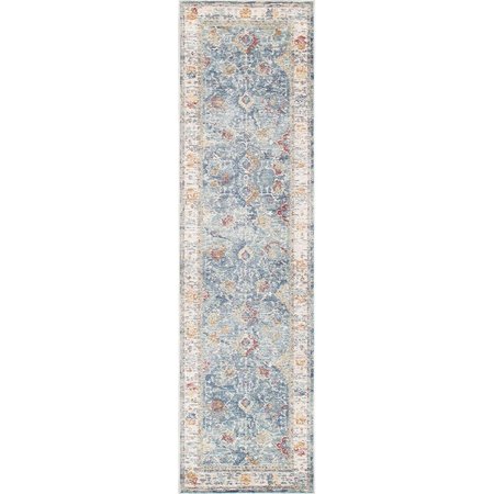 PASARGAD HOME 2 ft 6 in x 10 ft Heritage Design Power Loom Runner Rug Multi Color PFH04 2.06x10